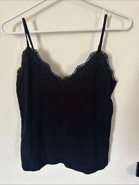 Old Navy Black Lace-Trim Camisole